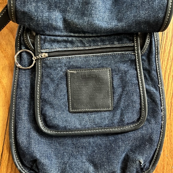 Vintage Coach 8114 USA Crossbody Bag | Hippie Canvas Denim & Leather, Rare - Picture 2 of 6